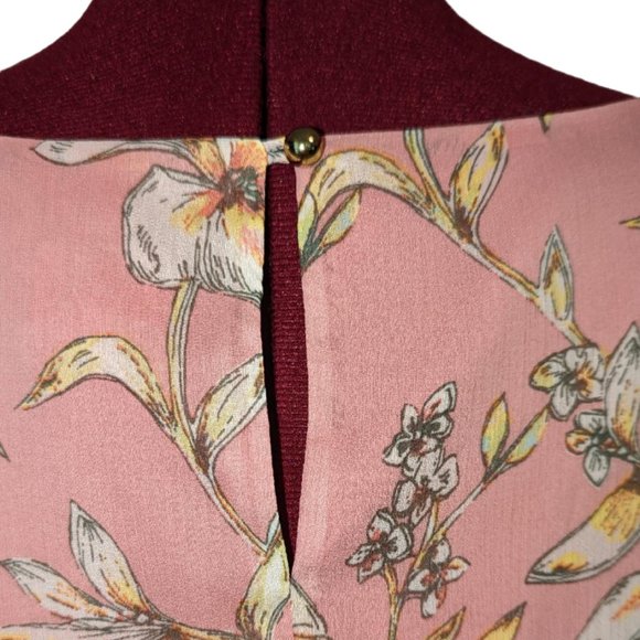 a.n.d eawy floral chiffon lined sleeveless dress - NWT - Picture 7 of 10